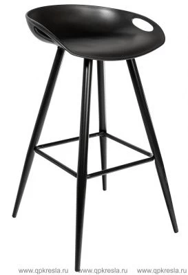 Барный стул ФЛЭШ Пластик Черный