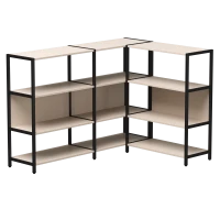 Набор стеллажных систем №14 Everprof EVO (ЭВО) 1635x1215x1120 Кашемир/Черный