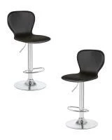 Набор 2 шт Стул барный DOBRIN ELISA, чёрный