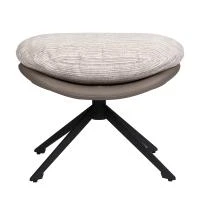 Оттоманка BLISS латте, экокожа, шенилл