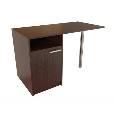 Стол однотумбовый с дверкой и нишей Т-105 (с опорой)