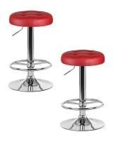 Набор 2 шт Табурет барный DOBRIN BRUNO, бордовый