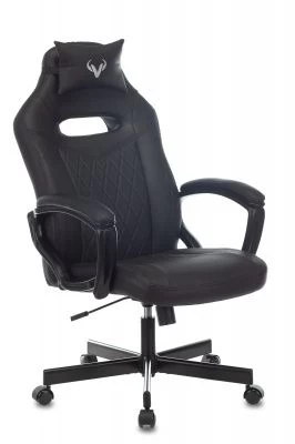 Кресло игровое Zombie VIKING 6 KNIGHT черный искусственная кожа с подголов. крестовина металл