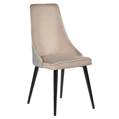 Стул Dave латте с жаккардом