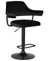 Стул барный DOBRIN CHARLY BLACK, черный велюр (MJ9-101)
