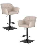 Набор 2 шт Стул барный DOBRIN RALF, бежевый твид (LEO26)