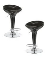 Набор 2 шт Стул барный DOBRIN BOMBA, чёрный