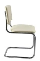 Стул Сильвия 02S Бежевый/Металл Хром гальв.