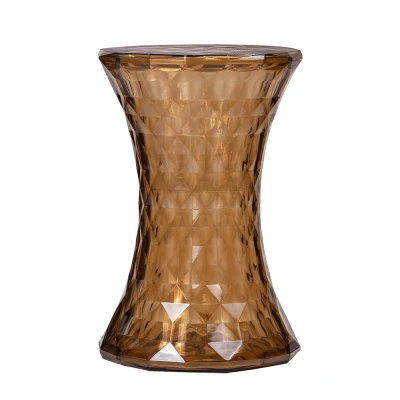 Стул-пуф Stone прозрачный янтарный