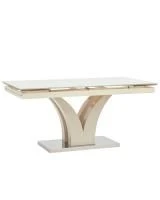 Стол обеденный Верона раскладной 160-220*90 глянцевый бежевый