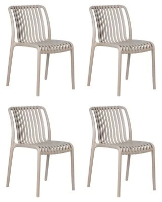 Набор 4 шт Стул обеденный DOBRIN WALTER, бежевый