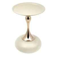 Кофейный столик Angel 40x55см, белый, металл