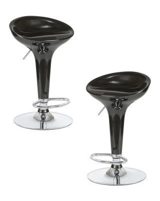 Набор 2 шт Стул барный DOBRIN BOMBA, чёрный