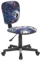 Кресло детское Бюрократ CH-204NX синий космопузики крестовина пластик Кресло детское Бюрократ CH-204NX синий космопузики крестовина пластик