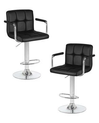 Набор 2 шт Стул барный DOBRIN KRUGER ARM, чёрный