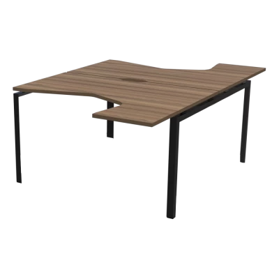 Бенч эргономичный на 2 рабочих места на металлокаркасе НТМП.П.Б2-040 Бенч эргономичный на 2 рабочих места на металлокаркасе НТМП.П.Б2-040