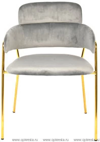 Стул Полин Вельвет Светло-серый