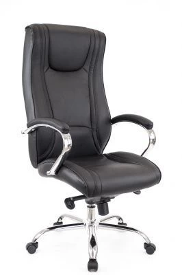 Кресло Everprof King M кожа черный
