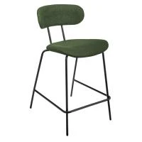 Стул полубарный Ant букле зеленый