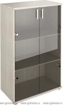 Стеллаж НТ-480 со стеклянными дверьми НТ-601.2стл