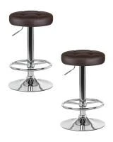 Набор 2 шт Табурет барный DOBRIN BRUNO, коричневый