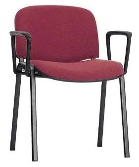 Офисный стул ISO черный с подлокотниками