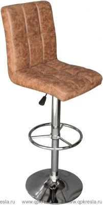 Барный стул KRUGER (Крюгер) (Экокожа Черный)