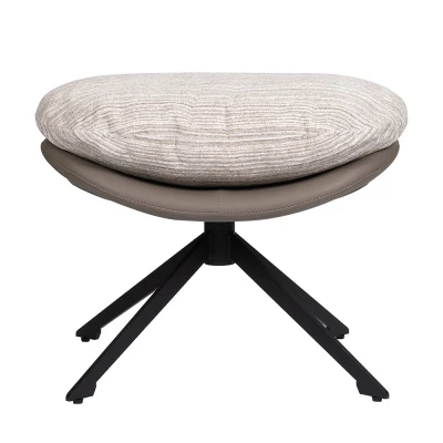 Оттоманка BLISS латте, экокожа, шенилл