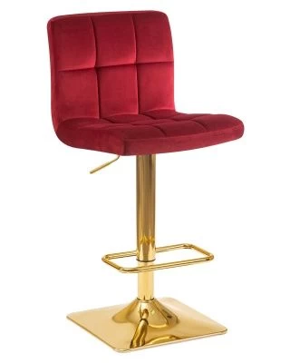 Стул барный GOLDIE (бордовый велюр (MJ9-43))