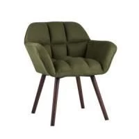 Кресло Брайан Замша Хаки