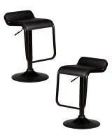 Набор 2 шт Стул барный DOBRIN CRACK BLACK, черный