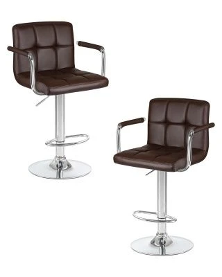 Набор 2 шт Стул барный DOBRIN KRUGER ARM, коричневый