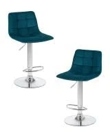 Набор 2 шт Стул барный DOBRIN TAILOR, морской волны велюр (MJ9-99)