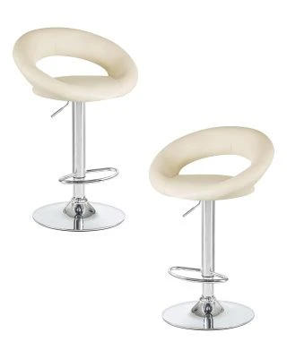 Набор 2 шт Стул барный DOBRIN MIRA, кремовый