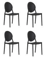 Набор 4 шт Стул обеденный DOBRIN ALBERT, цвет чёрный