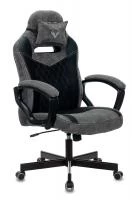 Кресло игровое Zombie VIKING 6 KNIGHT Fabric серый/черный с подголов. крестовина металл