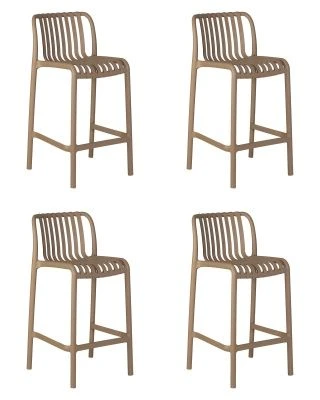 Набор 4 шт Стул полубарный DOBRIN CHLOE, бежевый