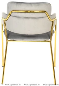 Стул Полин Вельвет Светло-серый