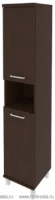 Шкаф высокий узкий правый (2 низкие двери ЛДСП) KSU-1.5R