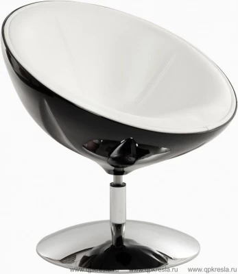 Кресло Lotus black-white (Лотус черно-белый)