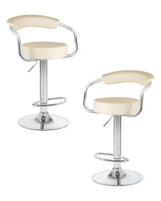 Набор 2 шт Стул барный DOBRIN MARTA, кремовый