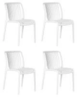Набор 4 шт Стул обеденный DOBRIN WALTER, белый