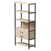 Набор стеллажных систем №5 Everprof EVO (ЭВО) 830x385x1840 Дуб Соната/Черный