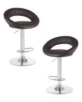 Набор 2 шт Стул барный DOBRIN MIRA, коричневый