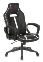 Кресло игровое Zombie A3 черный/белый искусственная кожа крестовина пластик