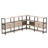 Набор стеллажных систем №15 Everprof EVO (ЭВО) 2440x2020x1120 Дуб Соната/Черный