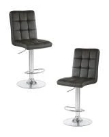 Набор 2 шт Стул барный DOBRIN KRUGER, чёрный