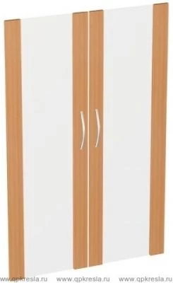 Двери средние стекло в рамке ЛДСП (2 шт) Э-52.0