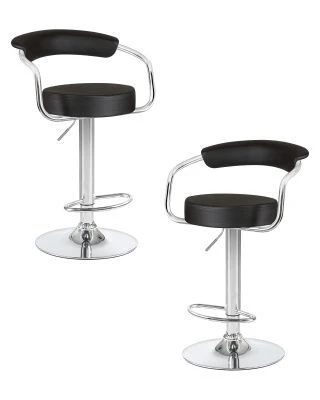 Набор 2 шт Стул барный DOBRIN MARTA, чёрный