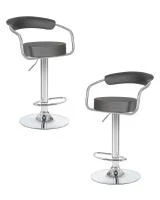 Набор 2 шт Стул барный DOBRIN MARTA, серый